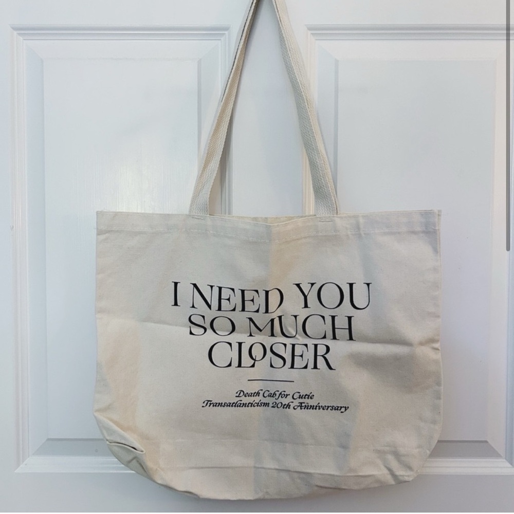 Death Cab for Cutie I Need You So Much Closer Transatlanticism Tote Bag